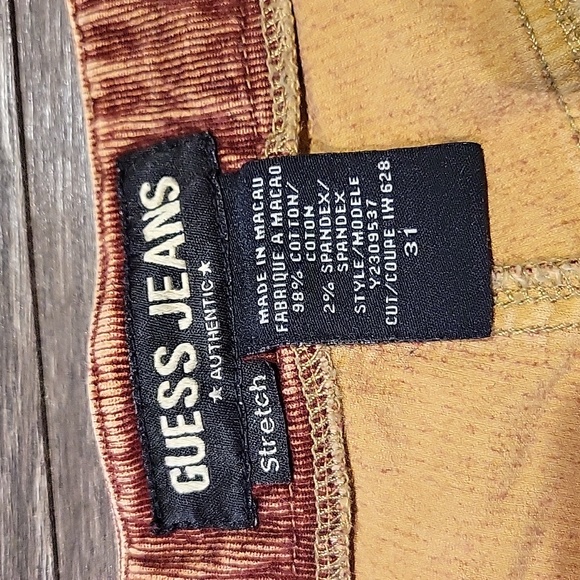 ❤️ 90'S VINTAGE GUESS JEANS CORDUROY SKIRT, 12 (31) - Picture 4 of 7